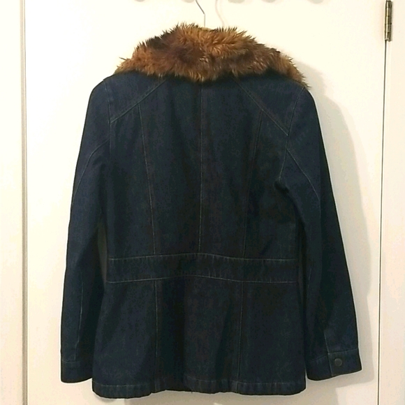 Nine West denim jacket with removable trim - Picture 2 of 3
